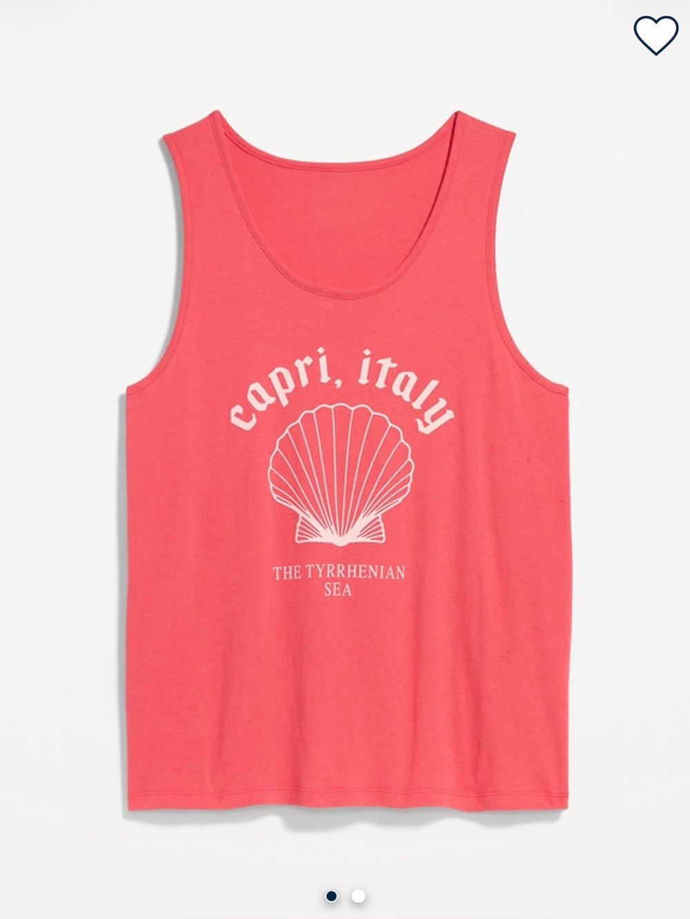 Old Navy Coral Scoop Neck Tank Top NWT